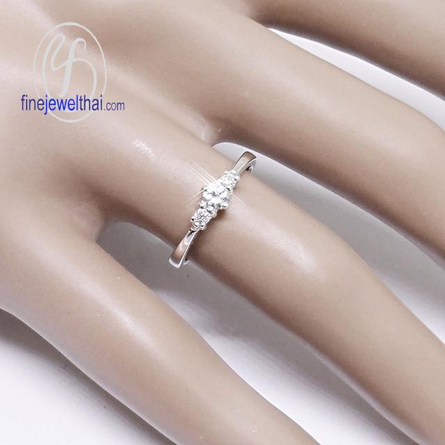 Finejewelthai-แหวนเพชรแท้ แหวนหมั้น แหวนแต่งงาน-Diamond Gift Set56 4