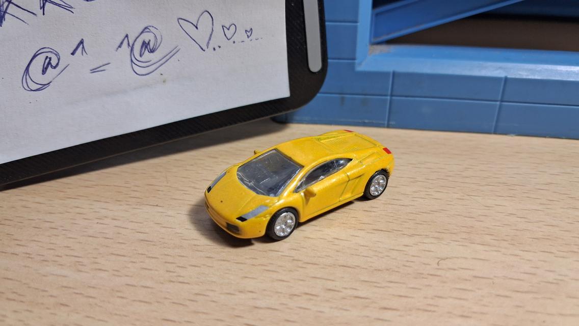 รถโมเดล รถเหล็ก 1/100 Kyosho LAMBORGHINI GALLARDO YELLOW diecast car model คันเล็กน่ารัก น่าสะสม งานเก่า