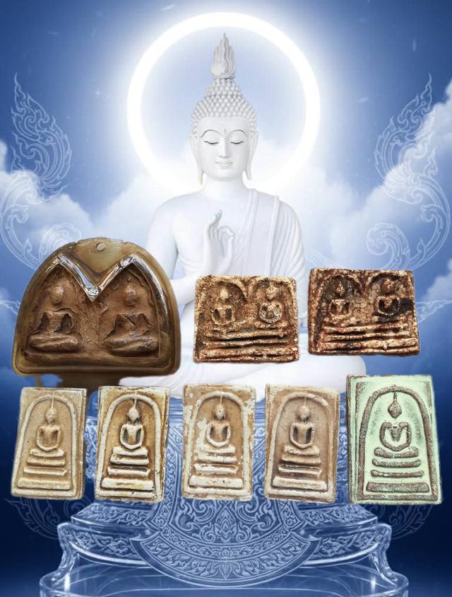 พระขุนแผนพลายคู่กรุบ้านกร่าง สมเด็จคะแนนคู่ สมเด็จสองหน้ากรุวังหน้า