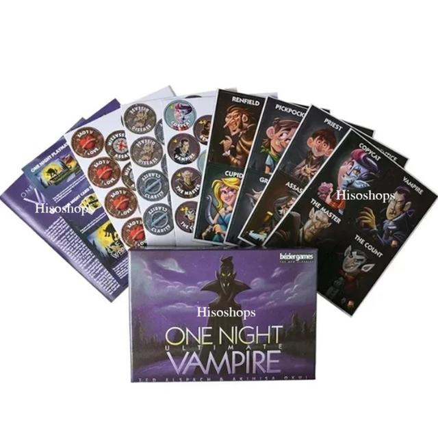 ONE NIGHT ULTIMATE VAMPIRE BOARD บอร์ดเกมแนว Social Deduction (เกมจับผิดทางสังคม) เกมส์สนุกๆสุดฮิต กล่องแข็งสุดหรู
