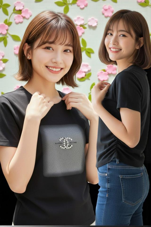 ขายเหมาราคาถูกมาก เสื้อยืดแฟชั่นปักคริสตรัล ไซส์ S 50 ตัว มือหนึ่งทั้งหมด สวยทุกตัว