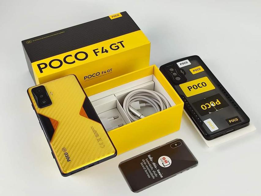 ขาย/แลก Poco F4GT 12/256 สี Cyber Yellow ศูนย์ไทย ประกันศูนย์ 05/2566 สภาพสวยมาก แท้ เพียง 15,900 บาท  1