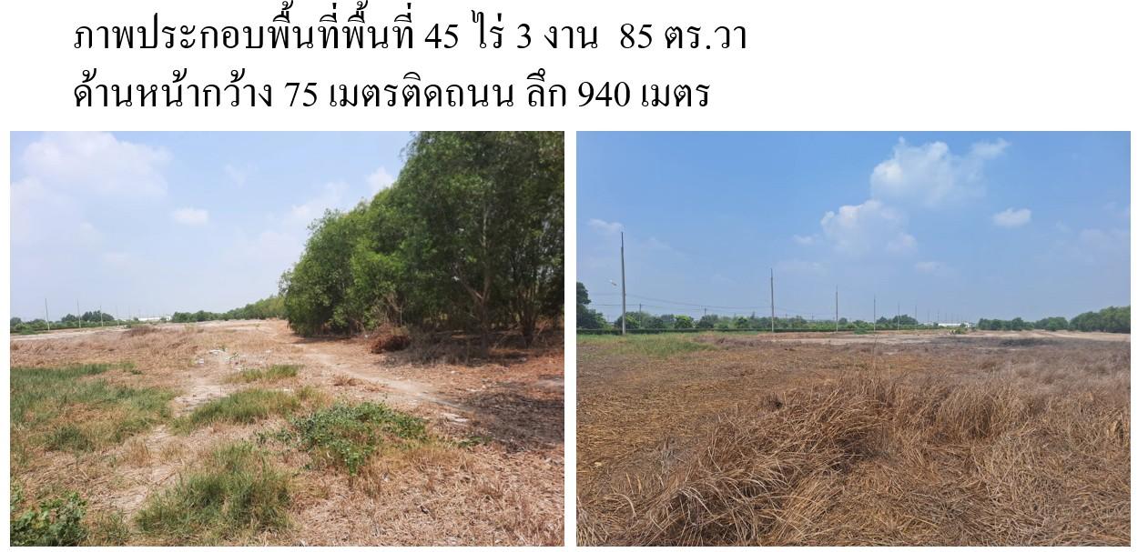 ที่ดินแปลงใหญ่ 45 ไร่เศษ ลำลูกกา คลอง 7 ติดถนน 4 เลน ทำเลทองสำหรับโครงการจัดสรรและอุตสาหกรรม 3