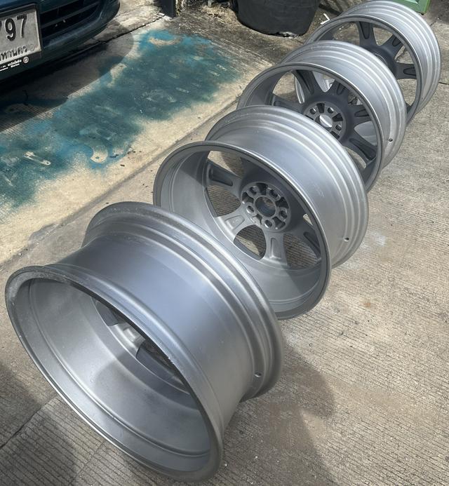 แม็กซ์ มือสอง Toyota Wish สีซิลเวอร์ ขนาด 7-17 นื้ว 5 รู 100 รูปที่ 4