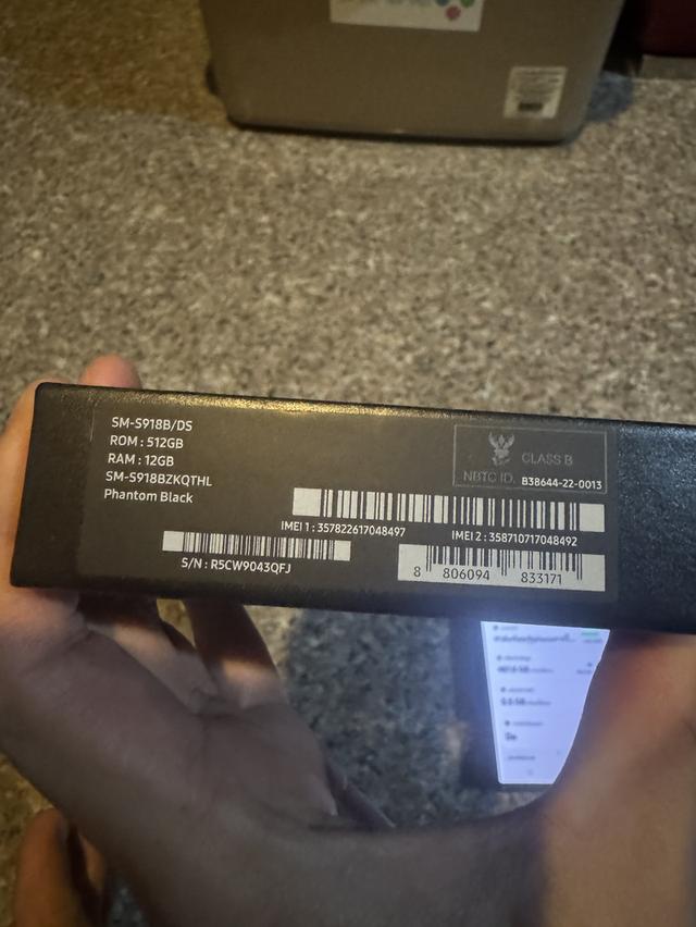 ขายๆๆๆถูกSamsungS23Ultra512กิ๊กRam12สีPhontom Black ยกกล่องอีมี่ตรงสูนTrueสภาพสวยการใช้งานดีเยี่ยมทุกๆฟังชั่นเครื่องรีสโตได้ตลอดไม่มีติดแอคเค้าใดๆคับ 8