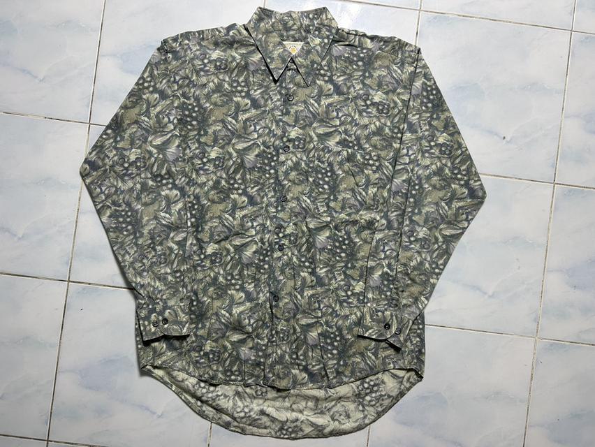 🔥 RARE VINTAGE 90s! เสื้อเชิ้ตลายองุ่นเต็มตัว INC-X งานอาร์ตป้ายญี่ปุ่น สภาพกริบ 🔥