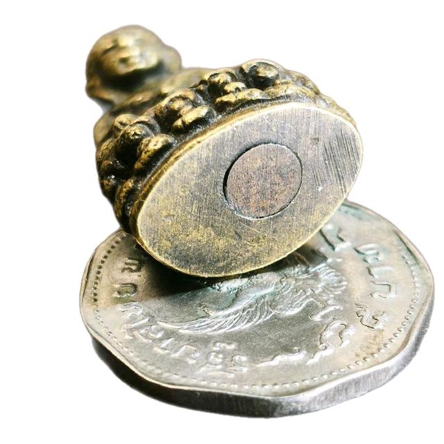 	พระกริ่งหลวงพ่อจาด พิมพ์ใหญ่ วัดบางกระเบา(ออกวัดบางหอย)ปี2485 6