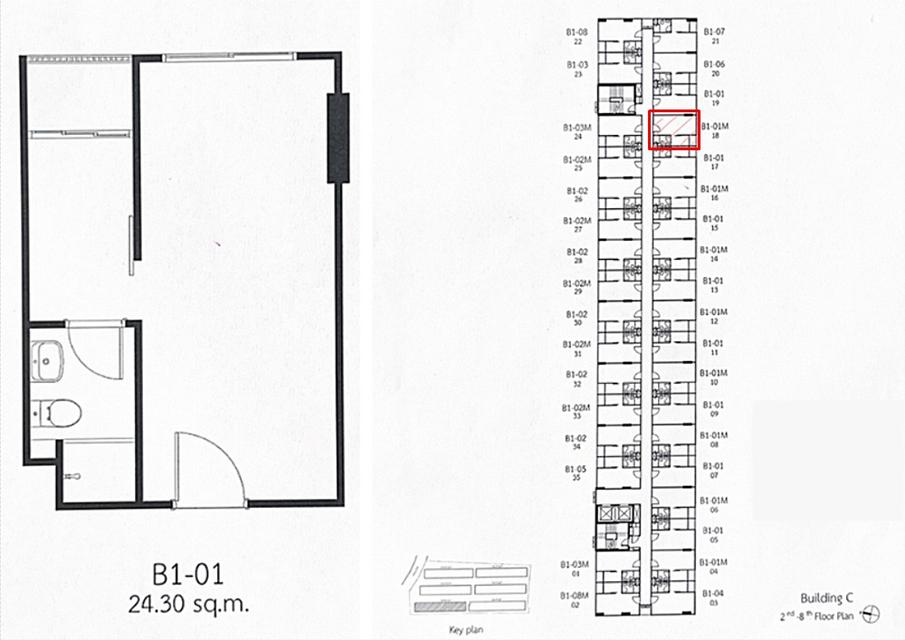 ขายดาวน์เท่าทุน New Condo The Origin Bangkae ใกล้ MRT บางแค 24.30 ตารางเมตร 1 ห้องนอน ชั้น5 ทิศใต้ ตึกC (เลี้ยงสัตว์ได้) แถมเฟอร์นิเจอร์ 5 รายการ 1