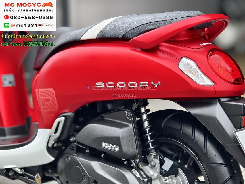 Scoopy i 2021 รุ่นTOP กุญแจรีโมทบุคเซอวิสครบ วิ่ง10000โล รถบ้านแท้เครื่องท่อเดิมๆ No1165 15