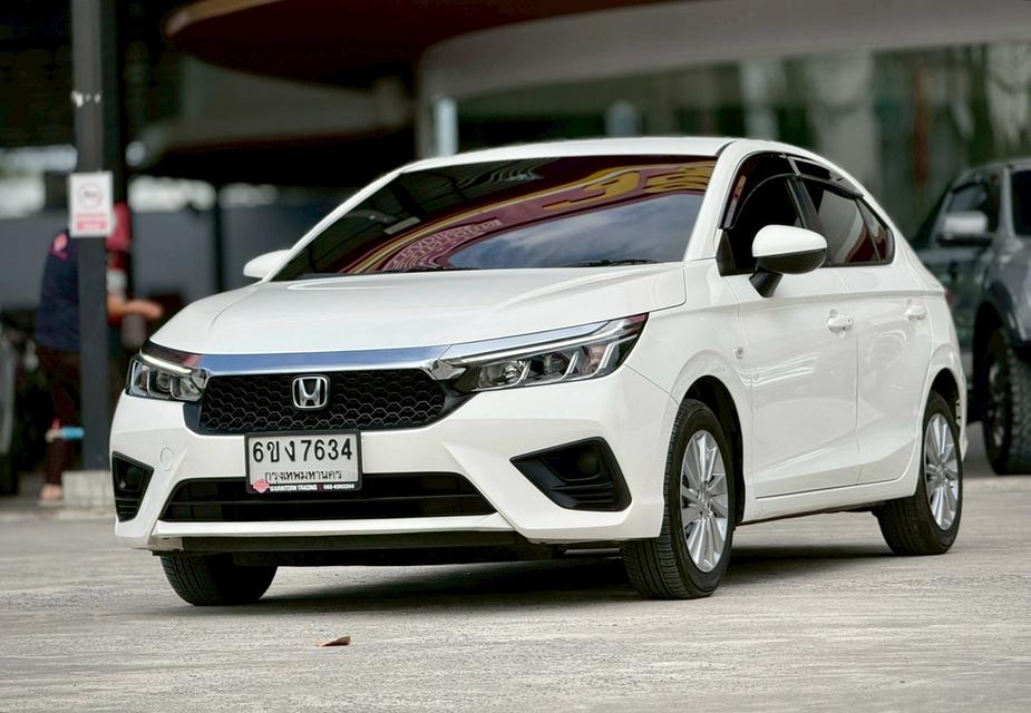 ปี 2024 HONDA CITY, 1.0 S+ สีขาว เบนซินเทอร์โบ มือเดียวป้ายแดง วารันตีศูนย์ 3 ปี 100,000 โล