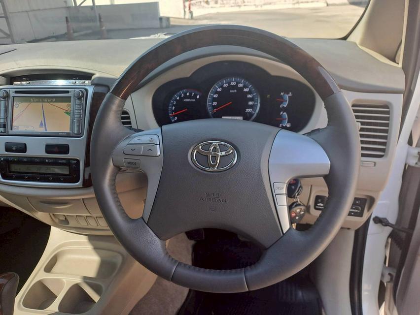 TOYOTA INNOVA, 2.0 V (MNC) (สีขาว) ปี2013 ประวัติดี เช็คศูนย์ตลอด 14