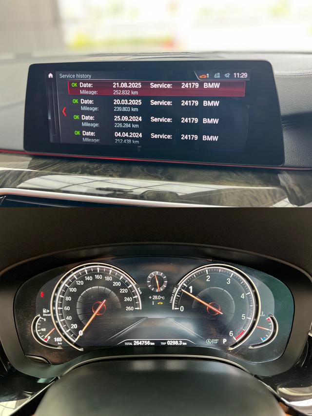 ปี 2018 BMW SERIES 5, 520d SPORT รถบ้าน เซอร์วิสศูนย์ทุกระยะ รูปที่ 14