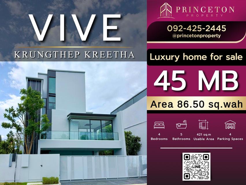 Luxury House For Sale Vive Krungthep Kreetha 1