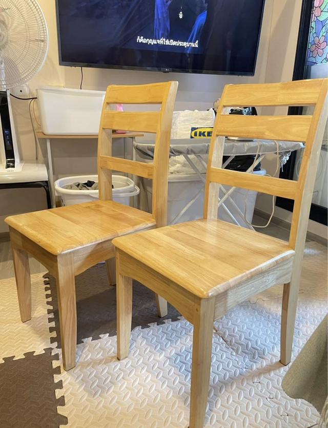 เก้าอี้ไม้ยางพาราแท้