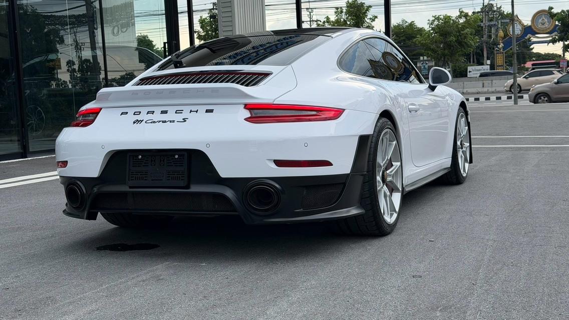 (แจ้งรหัสรถ KPV53) 2017 Porsche 911 Carrera S (991.2) สีเหลือง wrap สีขาว รูปที่ 14