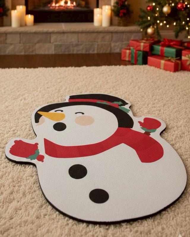 พรมคริสต์มาสลายน่ารักๆ