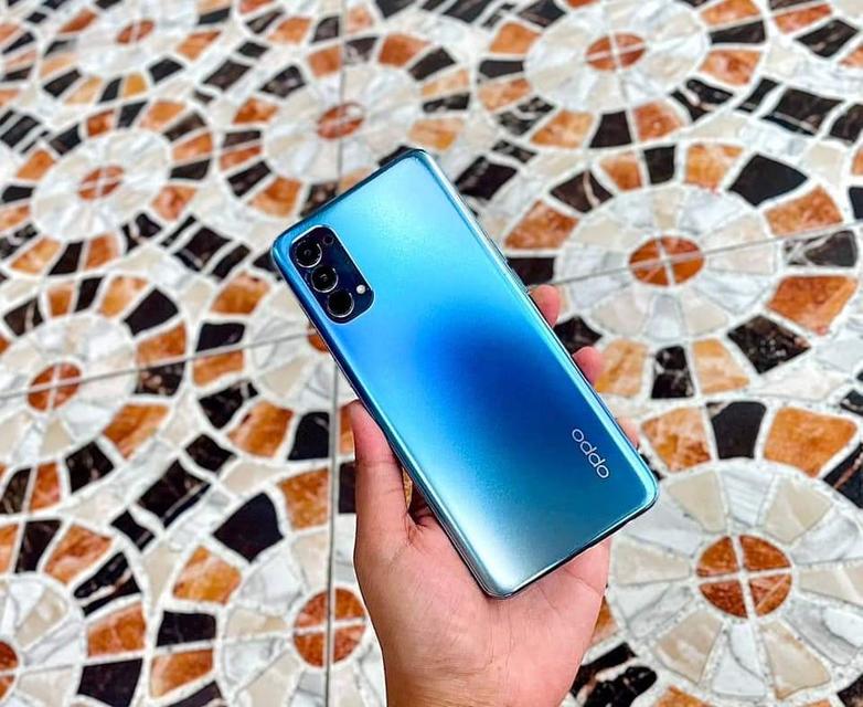 Oppo Reno 4 สีฟ้า เครื่องศูนย์ไทย ความจำ128กิ๊ก