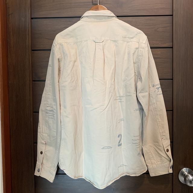 เสื้อเชิ้ต Avirex สีน้ำตาลเบจ รูปที่ 7