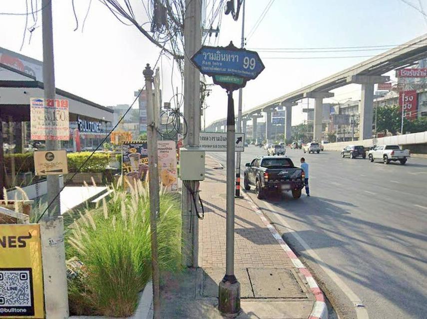 ขายที่ดินแปลงสวย 8-3-99 ไร่ ติดถนนรามอินทรา ห่างสถานีรถไฟฟ้า 150 m. แขวงคันนายาว เขตคันนายาว กรุงเทพๆ 9