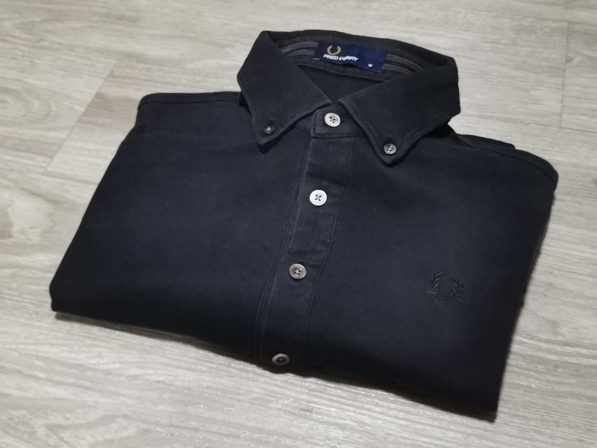เสื้อโปโลแขนยาว Fred Perry สีดำ รูปย่อยที่ 3
