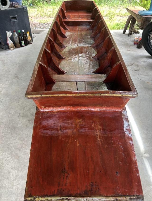 เรืออีป๊าป เรือไม้สัก ยาว8ศอก (ยาว4เมตร) เรือไม้ ใช้งานได้ปกติครับ รูปที่ 2