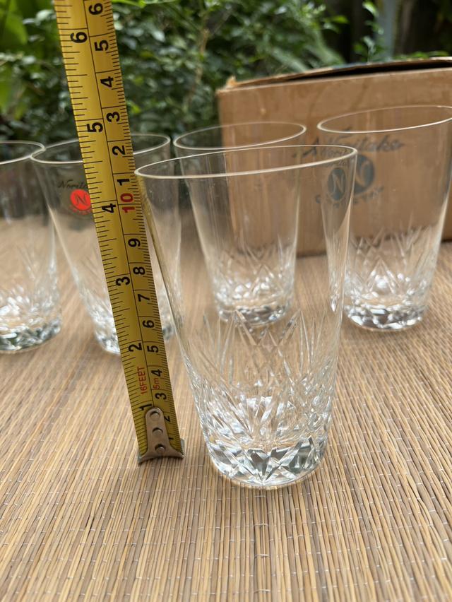 แก้วเจียระไน ทรงสูง Crystal Noritake Japan รูปที่ 6