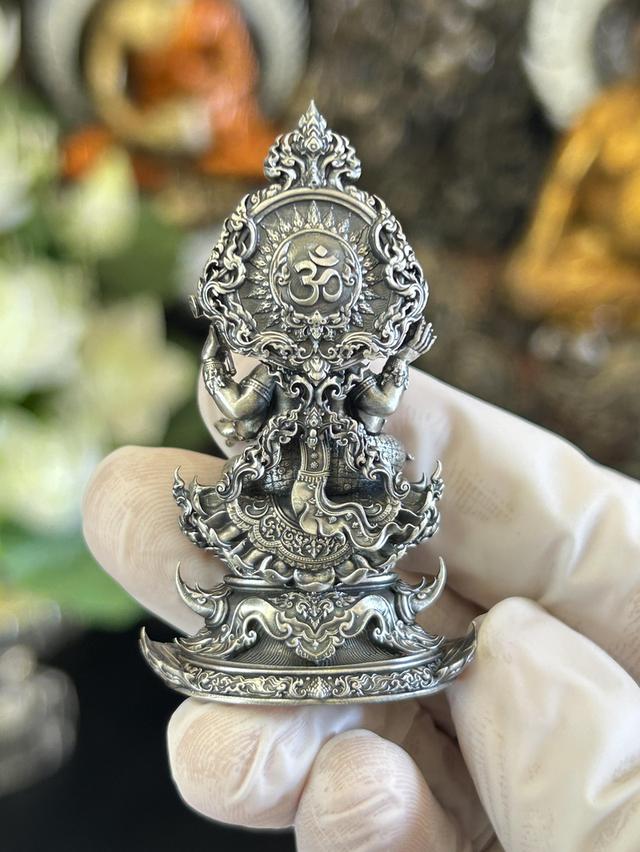 ✨ The Eternal Successor Ganesha Suk Samrit Nirun Masterpiece – Solid Sterling Silver with Satin Finish for Infinite Prosperity & Obstacle Removal รูปที่ 3