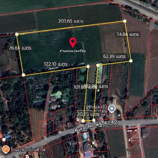 ขายที่ดินเปล่า10-1-78ไร่ ถมแล้ว ถ.นฐ.4042 ต.รางพิกุล ราคาพร้อมคุย 4
