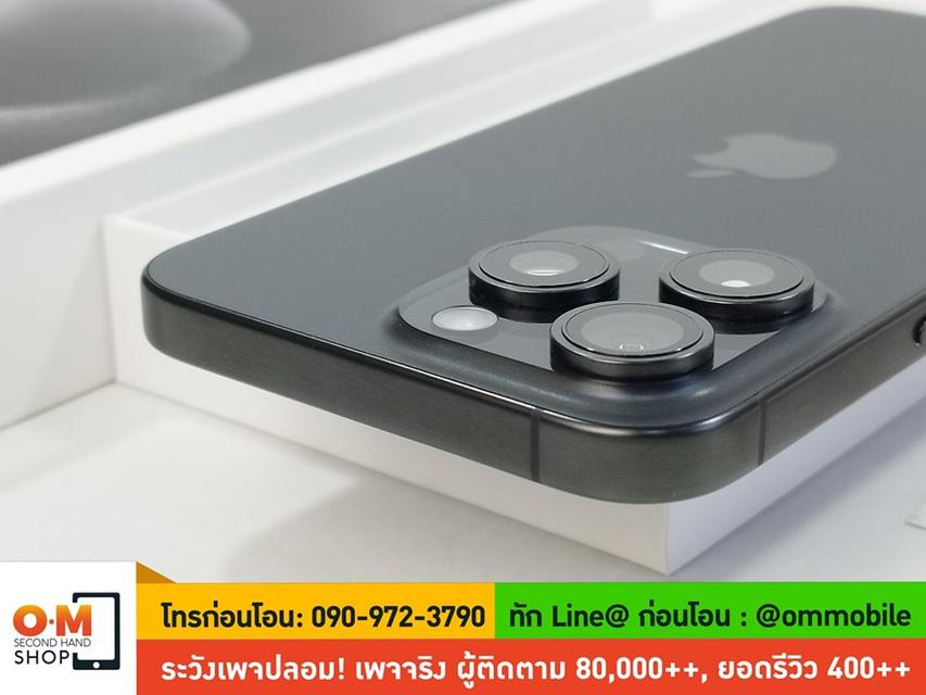 ขาย/แลก iPhone 15 Pro Max 256GB Black Titanium ศูนย์ไทย สวยมาก สุขภาพแบต 100% แท้ ครบกล่อง เพียง 42,900 บาท 6