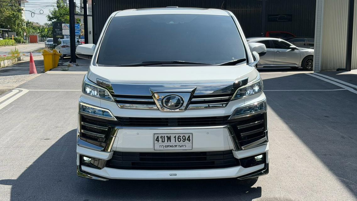 2019 TOYOTA VELLFIRE 2.5 ZG Edition สีขาว Milage 106,XXX KM ชุดแต่ง Modellista รอบคัน กระจกมองหลังเป็นกล้อง