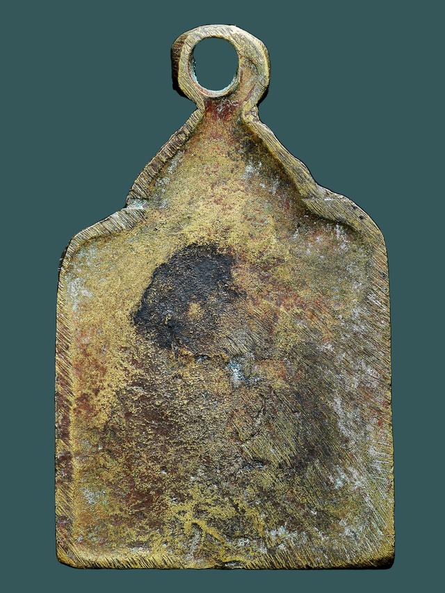 เหรียญหล่อโบราณ พิมพ์แซยิด หลวงปู่รอด วัดบางน้ำวน ปี 2477...เก่า เดิมๆ...สวยแชมป์ 2