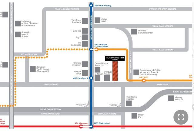 CM04254 ขายดาวน์ คอนโด นิว ดิสทริค อาร์ไนน์ Nue District R9 คอนโดมิเนียม ถนนพระราม 9  10