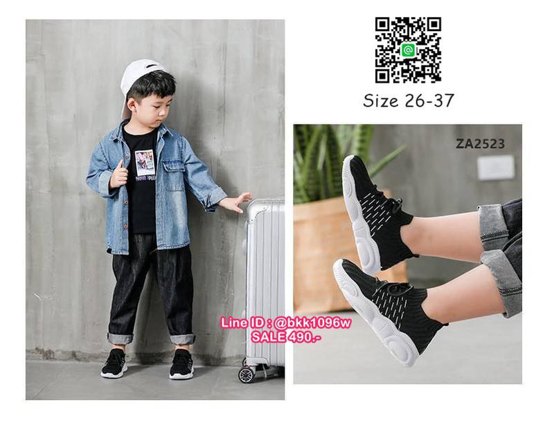 รูป รองเท้าผ้าใบเด็ก ไซส์ 26-37 ผ้าใบแบบสวม สไตล์สปอร์ต ใส่ง่าย งานดี คุณภาพพรีเมี่ยม นุ่มสบายเท้า สวยทุกสี เท่ ลงตัว  2