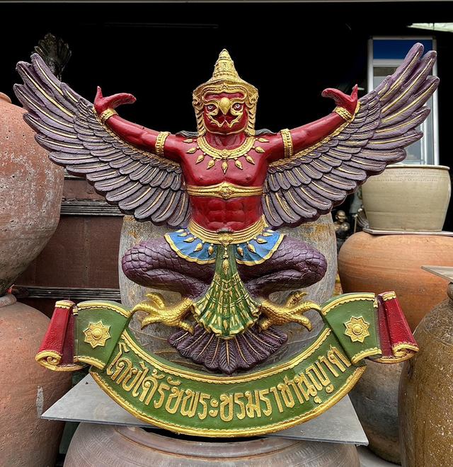 พญาครุฑ ครุฑแขวนผนัง ขนาด70ซม ครุฑธนาคารเก่า