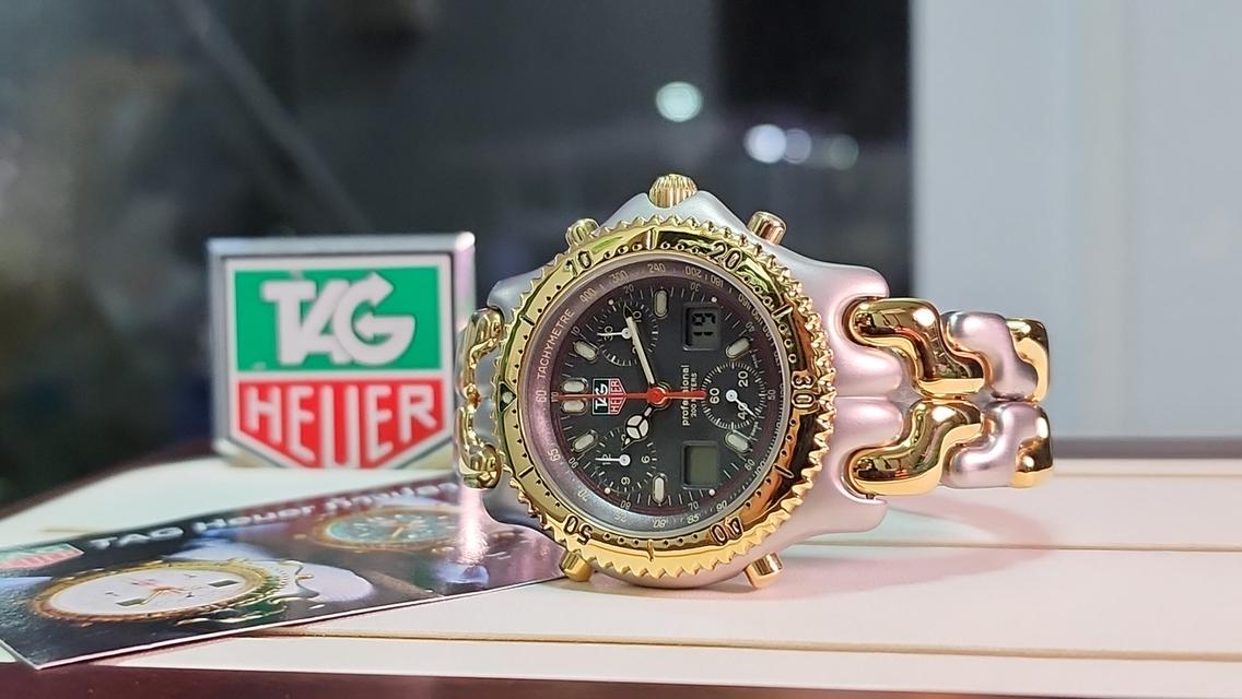 Tag heuer ก้างปลา หน้าเทาสองกษัตริย์ Chronograph Driver Senna Ayrton 2