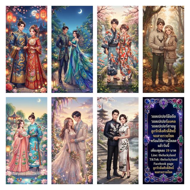 วอลเปเปอร์คู่มงคล วอลเปเปอร์มือถือ วอลเปเปอร์มงคล วอลเปเปอร์สายมู ลูกรักสิ่งศักดิ์สิทธิ์ จอสวยรวยโชค Lucky Mobile Phone Wallpaper