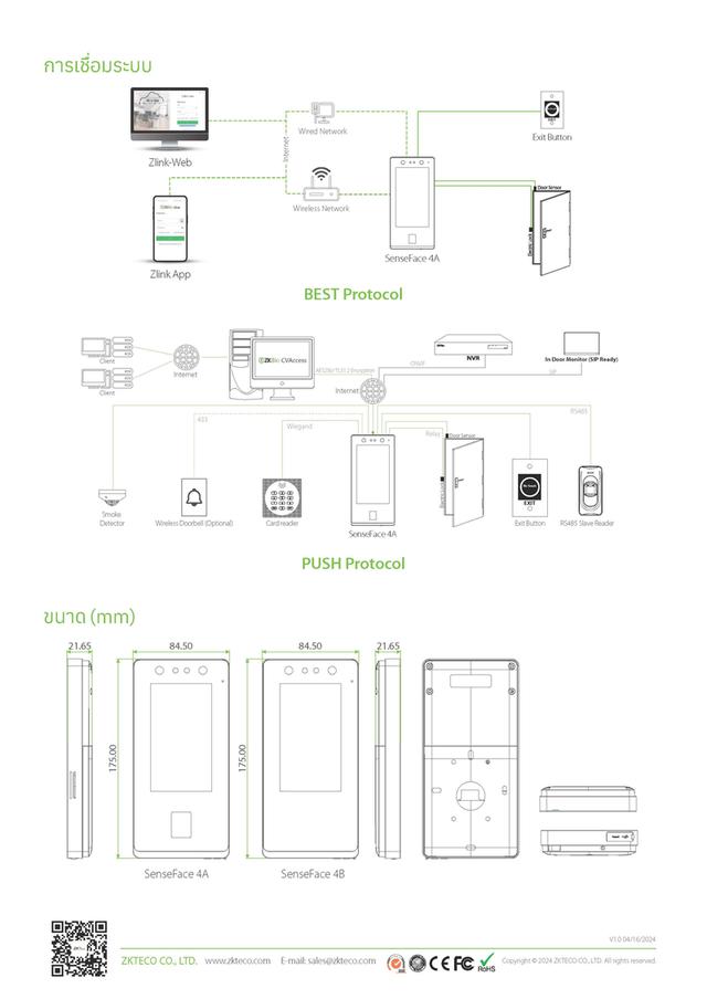 เครื่องสแกนหน้า ชลบุรี โทร.087-7890573 เครื่องสแกนนิ้วบันทึกเวลาทำงานชลบุรี เครื่องสแกน Senseface ชลบุรี ระยอง รูปที่ 5