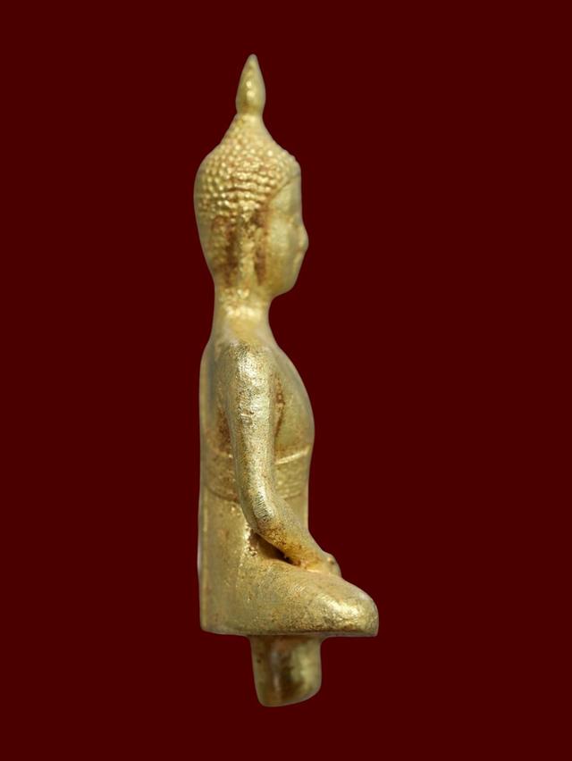 พระยอดธง กรุวัดไก่เตี้ย จ.พระนครศรีอยุธยา เนื้อทองดอกบวบ รูปที่ 4