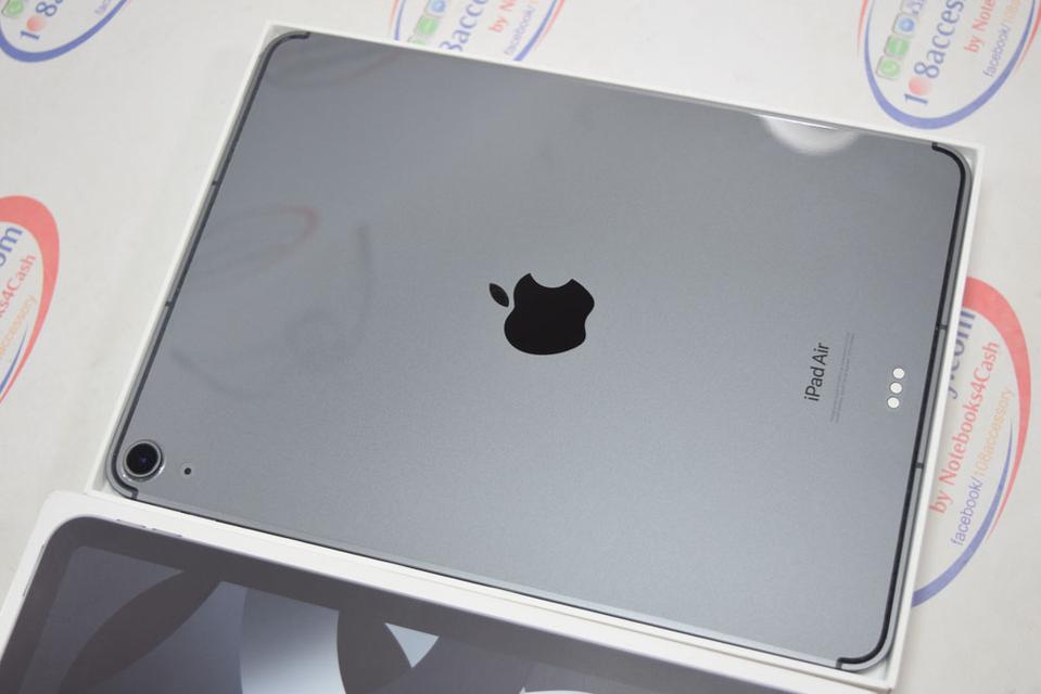 ขาย iPad Air 5 64GB Wifi+Cellular Space Gray ใส่ซิมได้ สภาพ 99.99% ครบกล่อง ประกันเหลือ 5