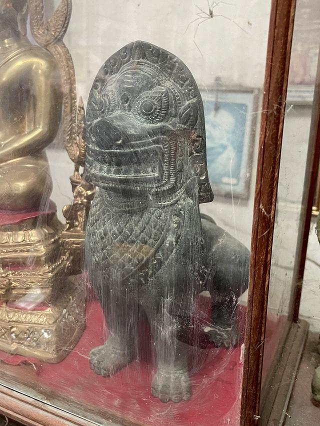 สิงห์โบราณ สิงห์อยุธยา สิงห์คู่ เนื้อสัมฤทธิ์ ตัวใหญ่ รูปหล่อสิงห์คู่ สิงห์สยาม 8