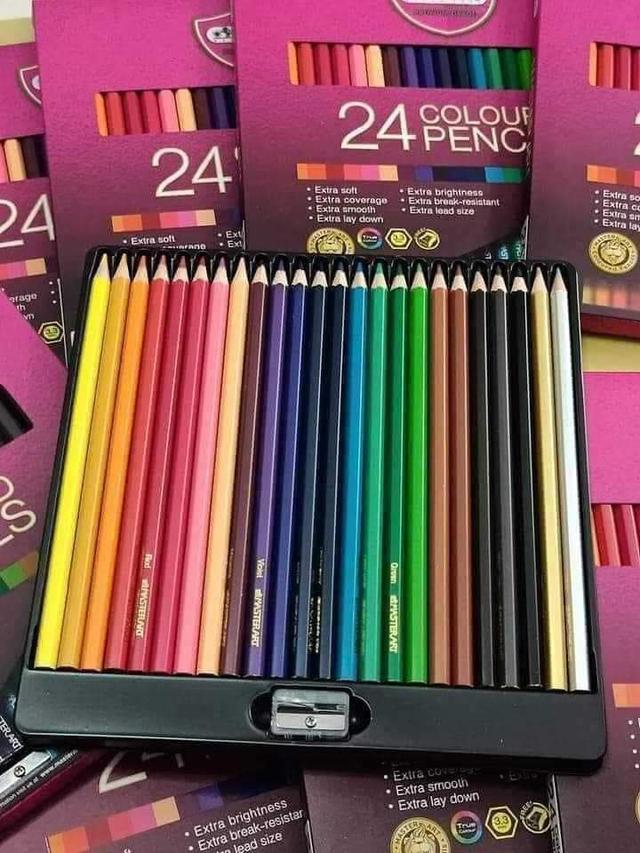 สีไม้มาสเตอร์อาร์ต แท่งยาว 24 สี 3