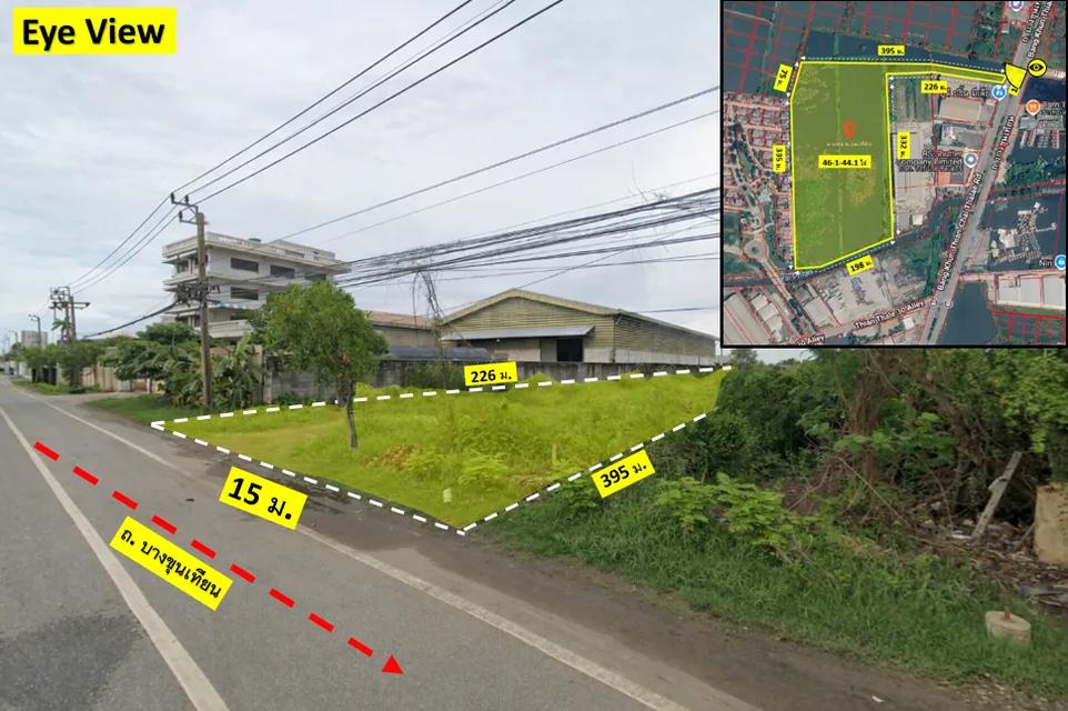 ที่ดินทำเลทอง ติดถนนบางขุนเทียน 3