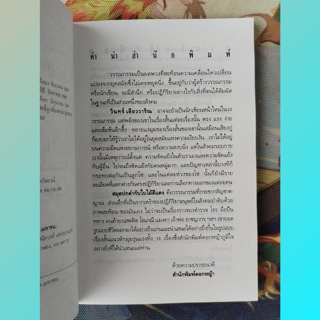สมุดปกดำกับใบไม้สีแดง : วินทร์ เลียววาริณ (รวมเรื่องสั้น) 7