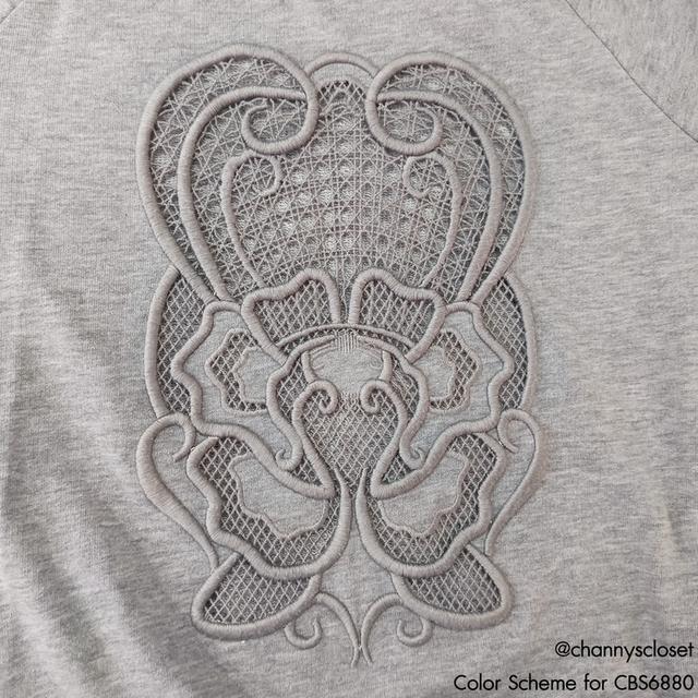 USED Sisley - Gray Graphic Sweatshirt | เสื้อสเวตเชิ้ตสีเทา เสื้อยืด ลูกไม้ ลายกราฟิก แขนยาว ทรงใหญ่ สีพื้น แท้ มือสอง 6