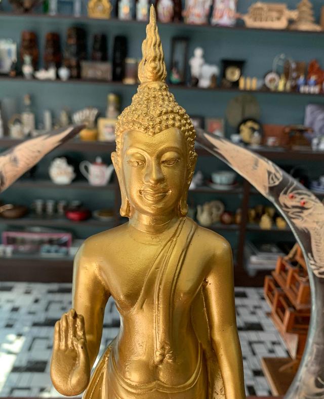 พระพุทธรูปเก่า เนื้อทองเหลือง 6