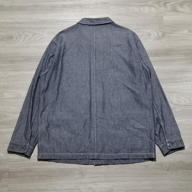 UNIQLO Denim Work Shirt เสื้อคลุมยีนส์ทรงช่าง เ รูปที่ 6