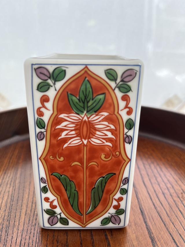 กล่องเซรามิก 4 เหลี่ยม ลายญี่ปุ่นโบราณ (ลายเบญจรงค์) รูปที่ 3