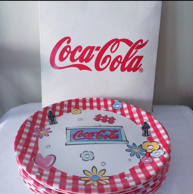 ถาด CocaCola แบบกลม ลายสวย