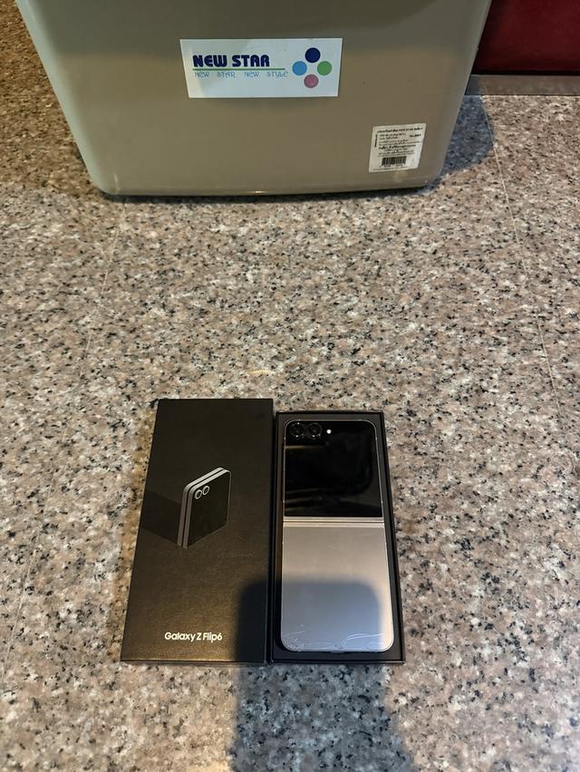 ขายSamsungFlip6สีหายากSilver Shadow256กิ๊กสูนTrueมีกล่อฃใช้งานดีูกๆๆๆ