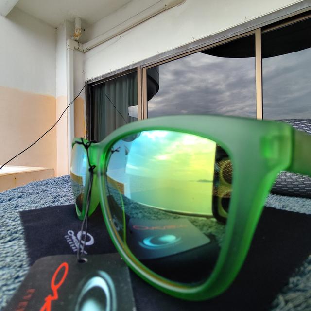 Rare Oakley Frogskins Collectors Edition Sunglasses Transparent Green Retro 7
